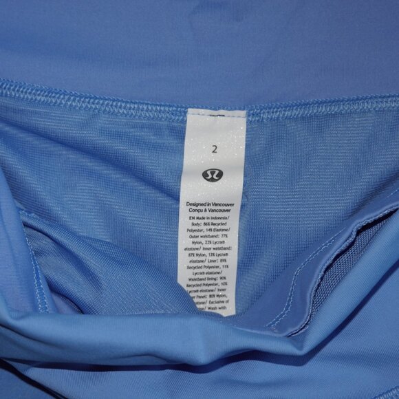 Women's Size 2 Speed Up High-Rise Lined Short 2.5" Inseam, Pool Party Blue - Picture 2 of 6